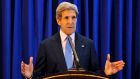 US secretary of state John Kerry announced an agreement has been reached on the resumption of peace talks between the Israelis and the Palestinians. Photograph: Mandel Ngan/Reuters
