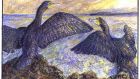 On the move: cormorants are heading inland. Illustration: Michael Viney