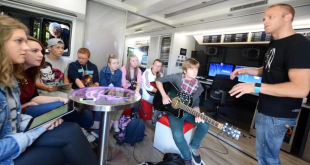 John Lennon Bus Gives Cork Children Chance To Make Music