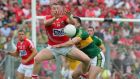 Brian Hurley of Cork in action during the Munster GAA Football Senior Championship Final, Fitzgerald Stadium, Killarney, this month.  Photograph: Lorraine O’Sullivan/Inpho