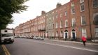 Mountjoy Square, Dublin. Earlier this week, a bank-appointed receiver over 31 Mountjoy Square East, where a party was supposed to take place, had asked the High Court for an injunction preventing the event from going ahead. Photograph: Alan Betson