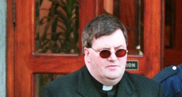 Fr Seán Fortune leaving the Circuit Court in Wexford in 1999. He faced 29 charges of sex abuse against young boys, perpetrated in the parochial house in Poulfour, Co Wexford. Photograph: Eric Luke