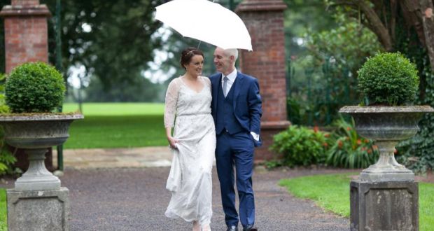  Jenny Kelly and Ray D’Arcy who were married at Tankardstown House,Co Meath. Photograph: Therese Aherne 