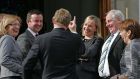 Happier times: Taoiseach Enda Kenny at a photocall with Lucinda Creighton and other newly appointed ministers of state in March 2011. Following expulsions from the Fine Gael parliamentary party there has been a reordering of Dáil committee membership. Photograph: Eric Luke 