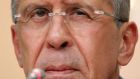 Russia’s foreign minister Sergei Lavrov.  Photograph: Maxim Shemetov/Reuters