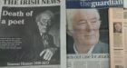 A sample of how a number of newspapers reported the death of Seamus Heaney. 