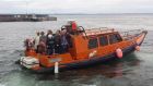 The 12-passenger rigid inflatable boat being used for the twice-daily water taxi service linking Ballyvaughan, Co Clare, to Galway.