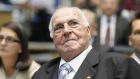 Former German Chancellor Helmut Kohl has described Greece’s admission to the euro zone and Germany’s own breach of EU budget rules as key factors in the crisis gripping the zone. Photograph: Reuters