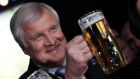 Confident swagger: Bavarian state premier and leader of the Christian Social Union (CSU) Horst Seehofer at his party’s final election campaign meeting in Munich on Thursday. Photograph: Michaela Rehle.