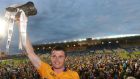 Clare captain Paul Flanagan after his side won the Munster final against Tipperary. Photograph: Inpho