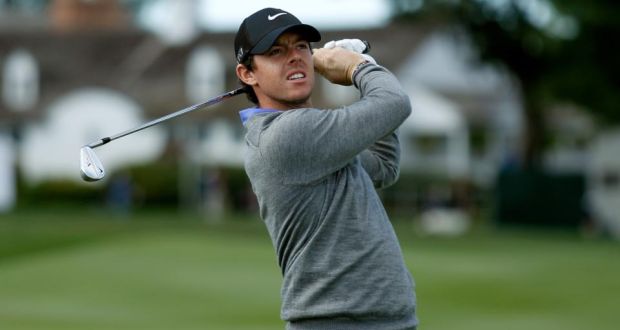 Rory McIlroy played his third round at the BMW Championship in two hours and 35 minutes on his way to a 68. Photograph:   Michael Cohen/Getty Images