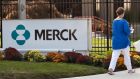 A worker  outside a Merck facility in  New Jersey, US, yesterday.  The  drugmaker  will eliminate  8,500 of its 81,000 global workforce  in its latest revamp. Photograph: Emile Wamsteker/Bloomberg