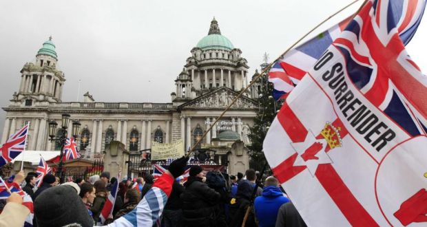 Had the Civic Forum survived it might have headed off trouble over the flags protests. Photograph: Reuters