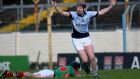 Na Piarsaigh’s David Dempsey celebrates scoring his side’s third goal of the game against Loughmore-Castleiney. Photograph: Inpho
