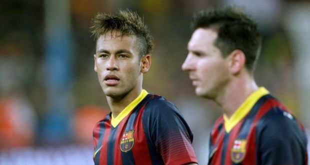Barcelona’s Neymar  and Lionel Messi are both on the shortlist. 