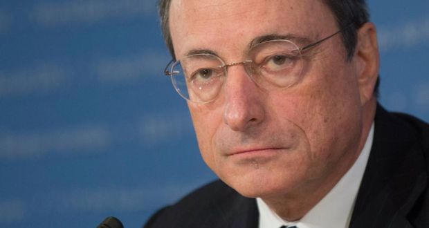 The euro zone banking system is about to be stress-tested and, as European Central Bank president Mario Draghi put it recently, the process will have to involve some banks failing the test if it is to have credibility.  Photograph: Andrew Harrer/Bloomberg 