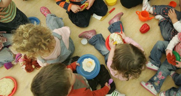A quarter of parents have been prevented from returning to work by the cost of childcare, a report suggests. Photograph: Alan Betson/The Irish Times