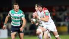 Ulster’s Dan Tuohy breaks free to score a try against Treviso last weekend: Photograph: Paul Faith/PA Wire