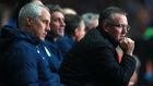 Aston Villa manager Paul Lambert during his side’s 2-1 FA Cup defeat to Sheffield United. Photograph:   David Davies/PA Wire