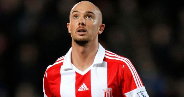 Stoke have announced the permanent signing of Stephen Ireland from Aston Villa. Photograph: Richard Sellers/PA Wire
