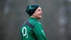 Brian O’Driscoll at training in Carton House, Co Kildare today. Photograph: INPHO/James Crombie. 