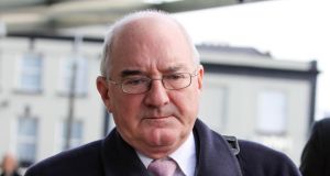  Former Anglo director Willie McAteer leaving Dublin Circuit Criminal Court. Photograph:  Collins Courts.