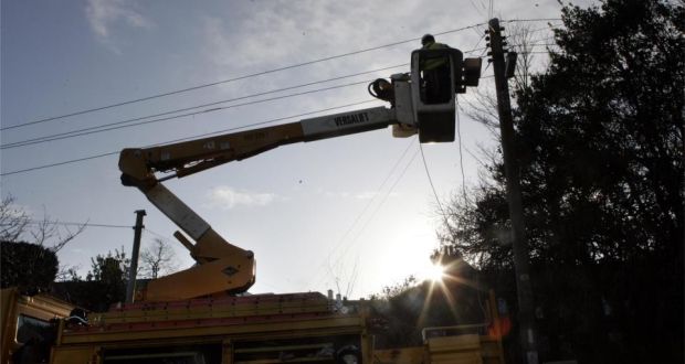 Power has now been restored to about 260,000 homes. Photograph: Dara Mac Dónaill / The Irish Times