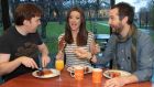 Falling short: Bernard O’Shea, Jennifer Maguire and Keith Walsh of Breakfast Republic