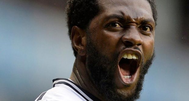 Tottenham Hotspur’s Emmanuel Adebayor: Turns 30 next week yet he has been playing like a colt and is on a Gareth Bale-like streak of form. Photograph: Photograph: Toby Melville/Reuters