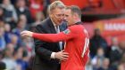 ‘You’ve gone a bit soft’. David Moyes says Wayne Rooney had lost his agression in recent seasons. Photograph: Martin Rickett/PA Wire