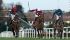 First Lieutenant (centre) finishes second, beaten a length and a half, to Bobs Worth (left) in the Lexus Chase and could renew rivalry in the Gold Cup on Friday week.