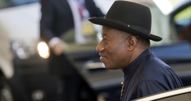 Nigerian president Goodluck Jonathan who blamed Monday’s blast, which killed more than 70 people in a crowded bus station, on Islamist group Boko Haram. Photograph: Marco De Swart/AFP/Getty Images