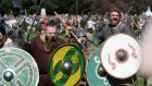  St Anne’s Park, Raheny over the  Easter weekend as Dublin City Council staged the largest-ever living history battle re-enactment in Ireland at the Battle of Clontarf Festival. Photograph; Dara Mac Dónaill/The Irish Times