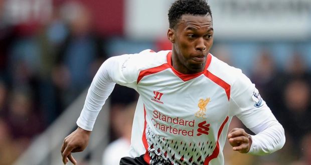 Daniel Sturridge of Liverpool is hoping to shake off a  hamstring injury ahead of the Chelsea game on Sunday.  Photograph: Mike Hewitt/Getty Images
