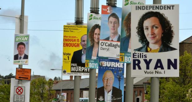 Election posters are still seen by many as the best form of campaigning. Photograph: David Sleator