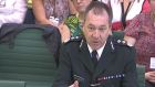 Northern Ireland’s chief constable Matt Baggott gives evidence inside the House of Commons in central London, to the ongoing Northern Ireland Affairs Committee inquiry into theon-the-run (OTR) administrative process.   