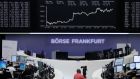 The curve of the German share price index DAX board is pictured at the Frankfurt stock exchange. Photograph: Reuters/Fabrizio Bensch 