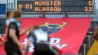 Glasgow Warriors have won their last eight games in a row, including beating Munster at Thomond Park last month. photograph: inpho