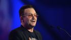 U2 singer Bono speaking at the Convention Centre in Dublin in March. The band fell five places in this year’s Sunday Times Rich List, as the wealth of their former manager is now listed separately. Photograph: Alan Betson / The Irish Times
