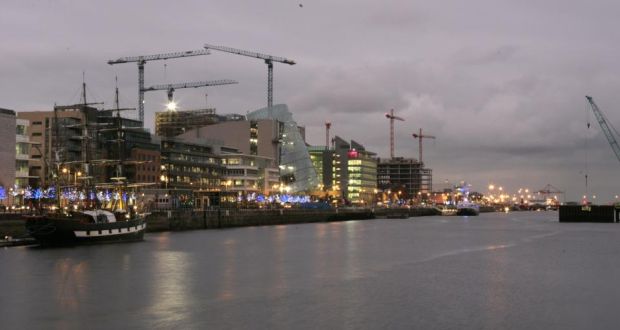 The Government has sanctioned the designation of 66 hectares of riverside lands, previously under the control of the Dublin Dockland Authority, for the new planning zone. Photograph: Dara Mac Dónaill