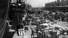 At war: soldiers at the docks in Massawa in 1935. Photograph: Mondadori via Getty