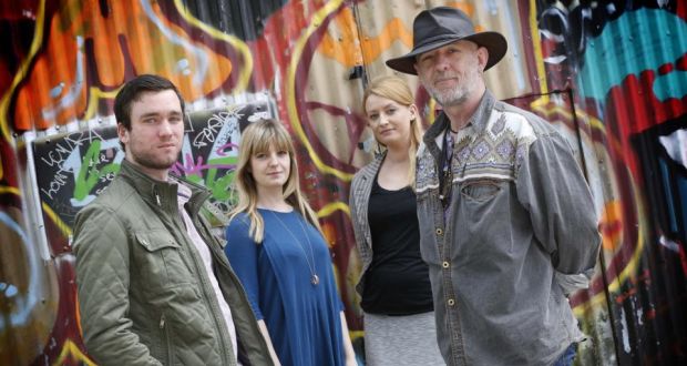 From left: actor Kevin Shackleton, Sky Arts manager Freya Murray, Maverick TV’s Claire McArdle and actor Liam Carney