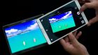 Samsung has unveiled its new Galaxy Tab S, which is available in an 8.4 inch model (right) and 10.5inch model. Photograph:Justin Tallis/PA Wire