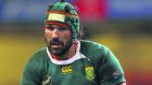 South Africa’s Victor Matfield: will win a record 112th cap against Wales in Nelspruit on Saturday. Photo: Stu Forster/Getty