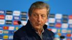 England manager Roy Hodgson at a press conference at the Arena Corinthians in Sao Paulo. Photograph: Sebastiao Moreiro / EPA 