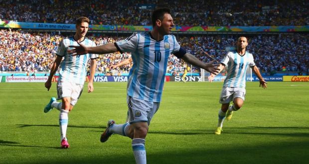 Messi business: Lionel Messi of Argentina celebrates scoring his team’s winner against Iran. Academic studies have shown that there is a big difference between wins and losses, with the latter followed by an increase in heart attacks, crimes and suicides. Photograph: Ronald Martinez/Getty Images 