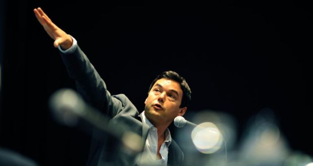 Economist Thomas Piketty speaking at the recent Tasc conference in Dublin. Photograph: Aidan Crawley