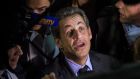 Former French president Nicolas Sarkozy: Under French law, he can be detained for 48 hours. Photograph: EPA/Ian Langsdon 