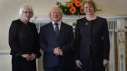  Ms Justice Mary Laffoy (left) and Ms Justice Elizabeth Dunne, with President Michael D  Higgins, after their appointment to the Supreme Court, leaving vacancies  at the High Court.  Photograph: Brenda Fitzsimons/The Irish Times 