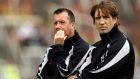 Waterford manager Niall Carew with Kieran McGeeney during his time as a selector with Kildare.